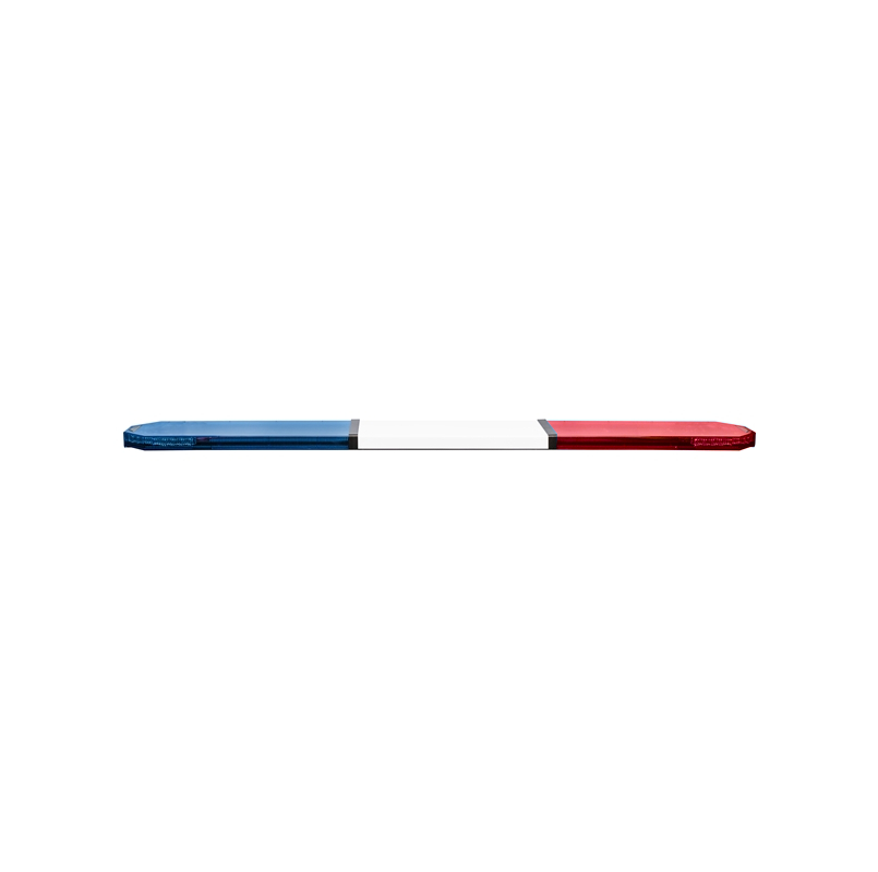LED lightbar Montana 140cm, Blue-red, ECE R65 - Lens: Colored, LED modules: 10ml