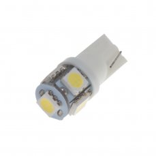 LED T10 biela, 12V, 5LED/3SMD