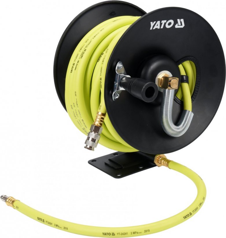 Reel with air hose PVC+NBR 9,5mm, 15m