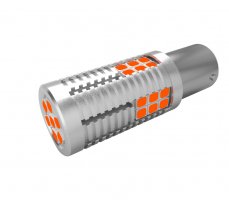 LED BAU15s orange, 12-24V, 30LED/3030SMD