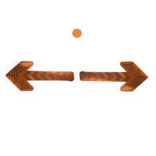 LED Direction additional signal lights, orange, 600mm
