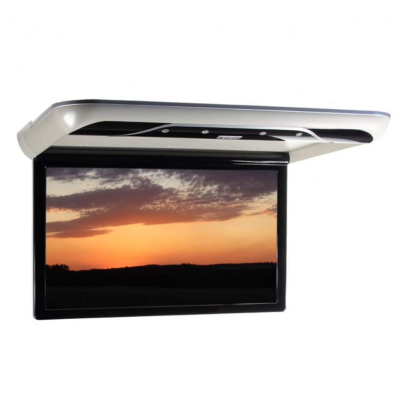19" LCD ceiling monitor with OS. Android USB/SD/HDMI/FM, remote control with motion sensor, grey