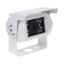 CVBS camera with IR light, external PAL / NTSC, white, 12-24V