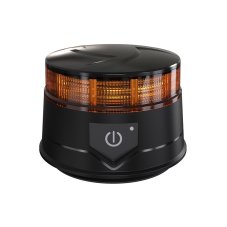 1-AKU LED maják, 30x0,7W, oranžový, magnet, R65, R10