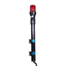 LED maják, 12V, 30LED červený s teleskopickou tyčou pre motocykel