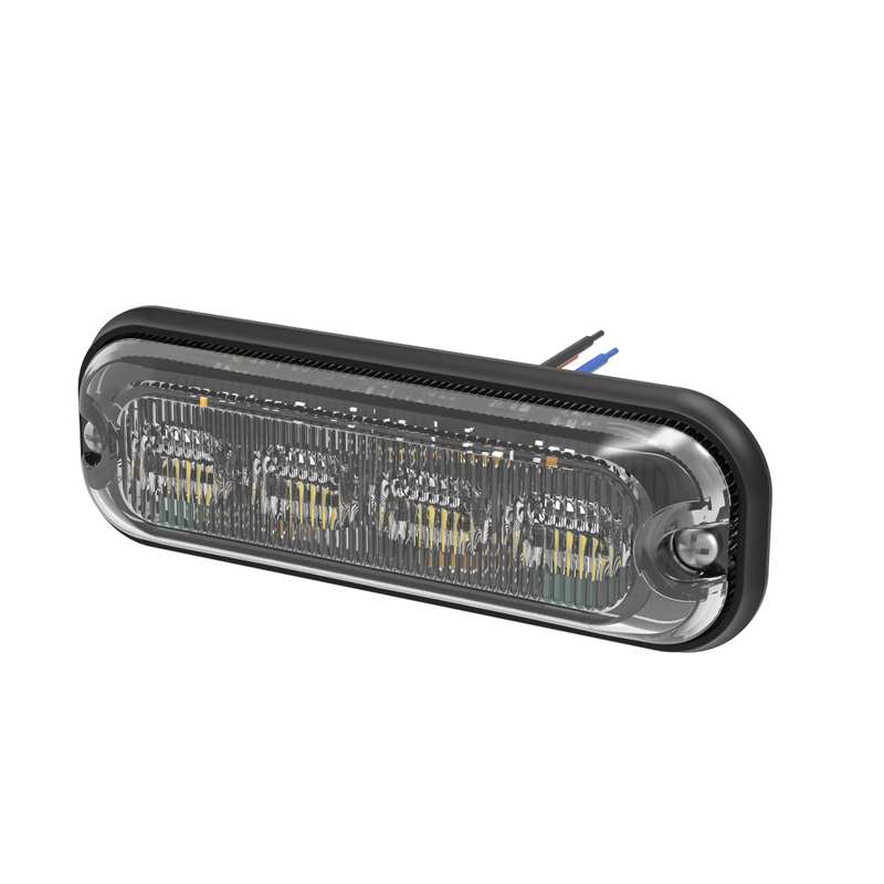 Warning light 4x4W LED, 12-24V, blue, ECE R10