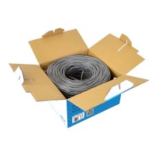 Kábel UTP CAT5e 0,40 mm CCA, pre internetové a bezpečnostné systémy, 305 m rolka