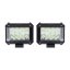LED rectangular lights white/orange, 19W, 19xLED, ECE R10, 2pcs