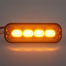 PREDATOR 4x4W LED, 12-24V, oranžový, ECE R65