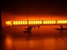 LED lightbar 1400mm, orange+white, 10-30V, ECE R65