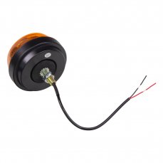 LED maják, 12-24V, 12x1W oranžový, pevná montáž, ECE R65