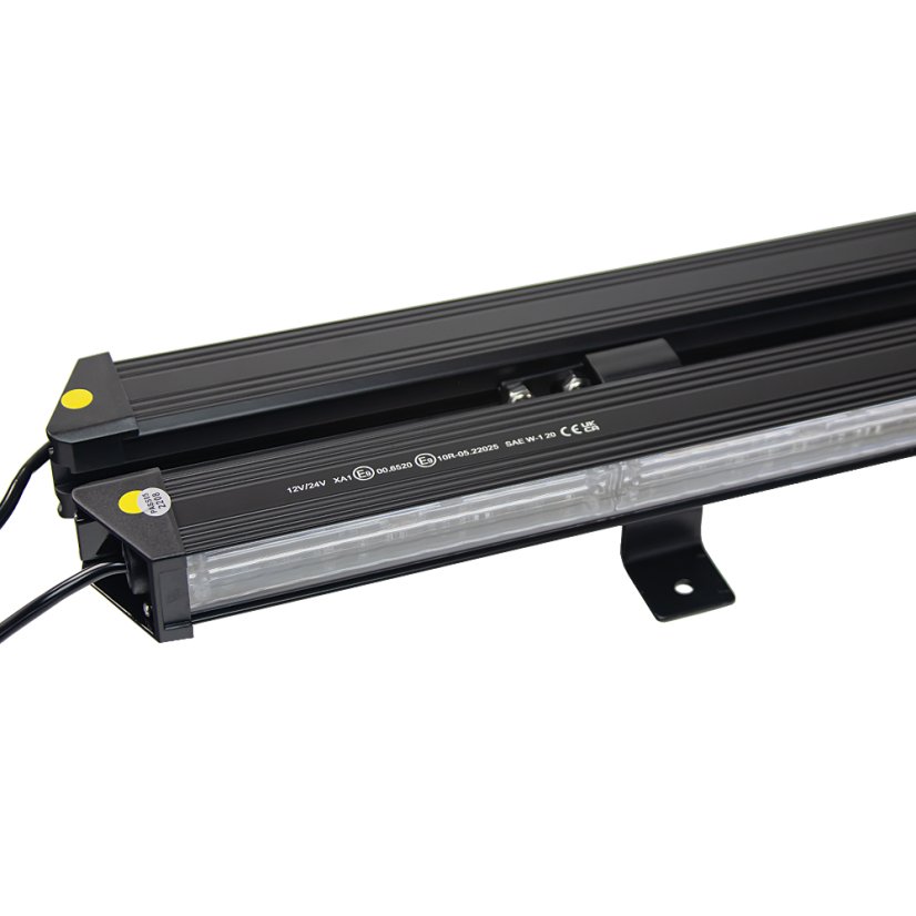 LED alej voděodolná (IP67) 12-24V, 108x LED 1W, oranžová 916mm, dual