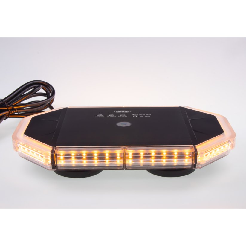 LED lightbar 280mm, orange-white, magnet 10-30V, ECE R65