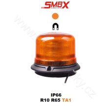 LED beacon, 12-24V, 16x5W LED orange, magnet, ECE R65
