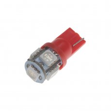 LED T10 red, 12V, 5LED/3SMD