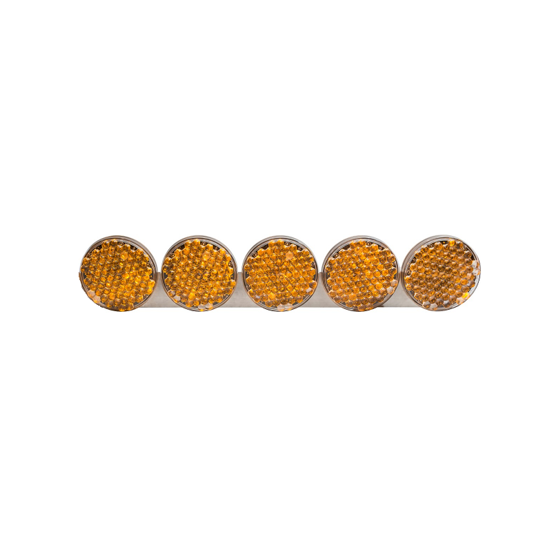 Oranžová LED světelna výstražná alej