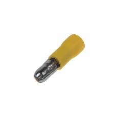 Round plug 5,0 mm yellow, 100 pcs