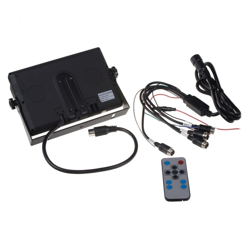 AHD monitor 7" with quadrator and 4x4PIN inputs