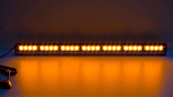 LED svetelná alej 28X 3W LED, oranžová 800mm