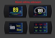 Palubný displej 3" LCD, OBDII, FULL