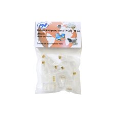 RJ45 connector for UTP Cat6 cable, set of 10 pieces