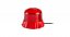 Robustný červený LED maják, červený hliník, 48 W, ECE R65