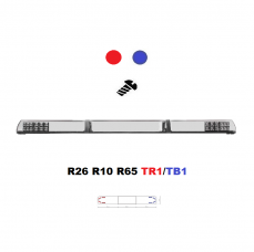 LED majáková rampa Optima 90/2P 160cm modro/ červená, EHK R65