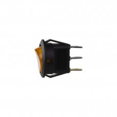 Round rocker switch 20A yellow with backlight