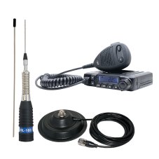CB PNI Escort sada rozhlasové stanice HP 6500 ASQ + CB PNI ML160 Anténa s magnetem