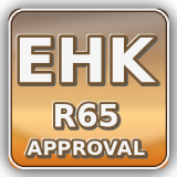EHK R65 je homologace pro speciální výstražná světla (majáky, rampy, záblesky) a stanovuje jejich fotometrické/viditelnostní požadavky.