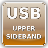 USB (Upper SideBand) – SSB režim na hlas; používa sa podľa zvyklostí v pásme.