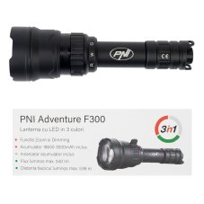 Svítilna PNI Adventure F300, 540 lm, 3 barvy, IPX6