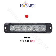 PROFI výstražné LED světlo vnější, červené, 12-24V, ECE R65