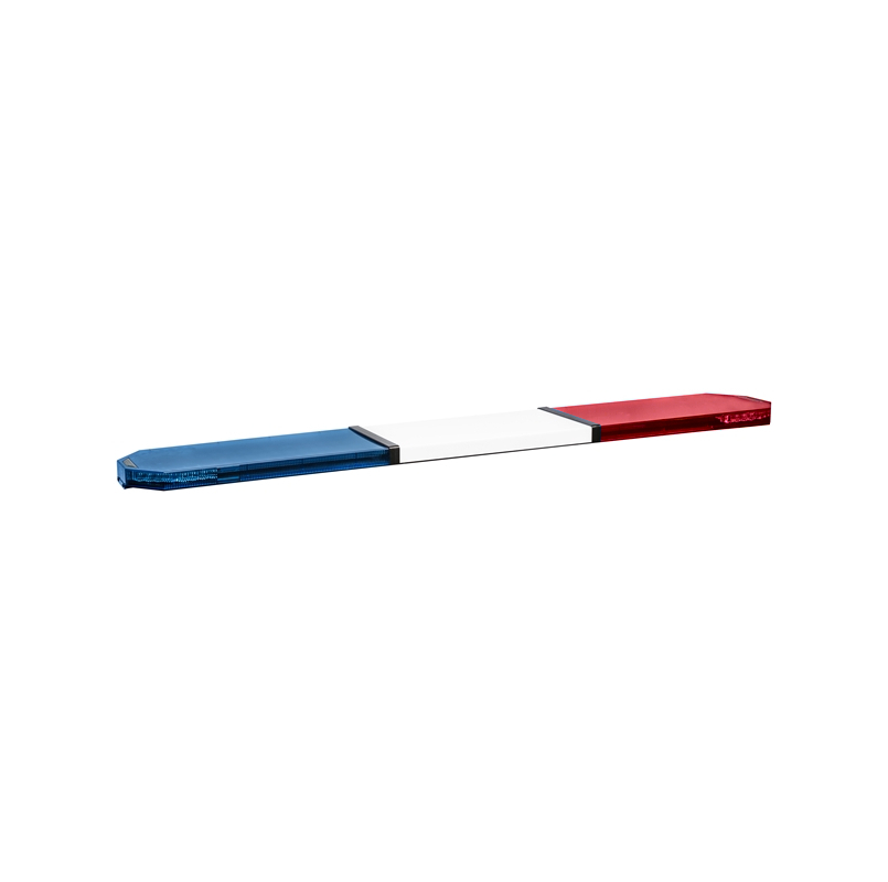LED lightbar Montana 160cm, Blue-red, ECE R65 - Lens: Colored, LED modules: 10ml