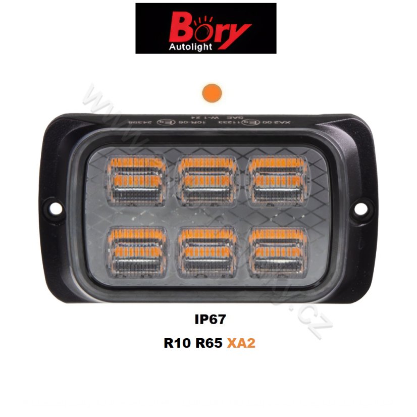 PREDATOR 24x1W LED, 12-24V, oranžový, ECE R65
