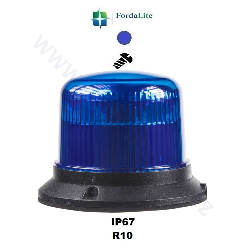 Modrý LED maják 911-E30fblue od výrobca FordaLite