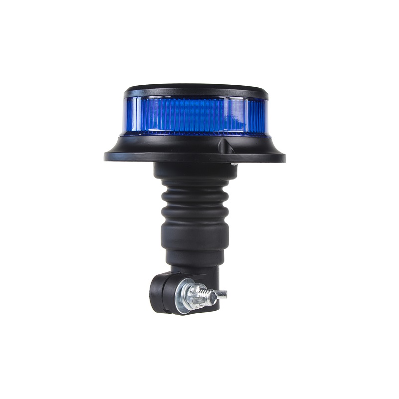 LED beacon blue 12/24V, mounting on holder, LED 18X 1W, R65