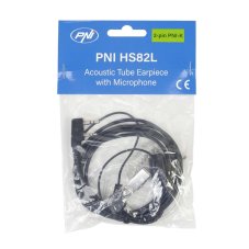 Sluchátka PNI HS82L s mikrofonem, akustickou trubicí, 2pin PNI-K, kabel 160 cm