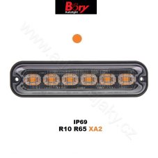 PREDATOR 6x4W LED, 12-24V, oranžový, ECE R65