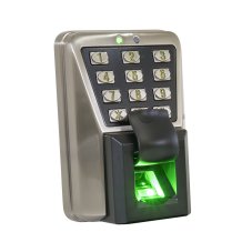 Biometrický přístupový systém s heslem, čtečkou otisků prstů a elektromagnetickou kartou