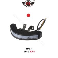 Výstražné LED světlo vnější, 12-24V, 12x3W, červené, ECE R10