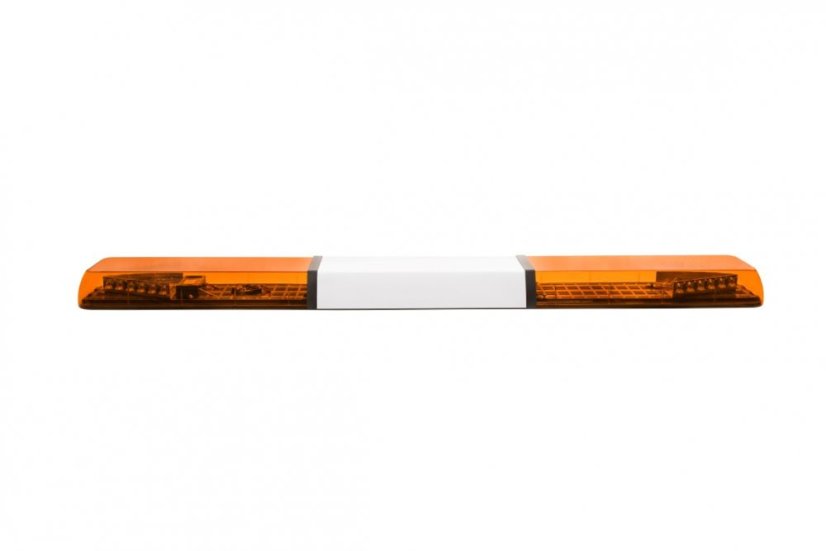 LED majáková rampa Optima 90 160cm, Oranžová, bílý střed, EHK R65 - Barva: Oranžová, Bílý střed: Ano, Kryt: Barevný, LED moduly: 4ml