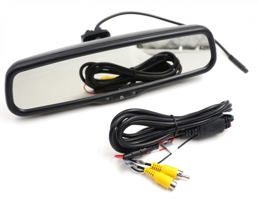 LCD monitor 4,3" in mirror for OEM mounting, dimming
