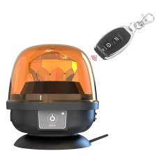 AKU LED maják, oranžový, diaľkové ovládanie, magnet, R65