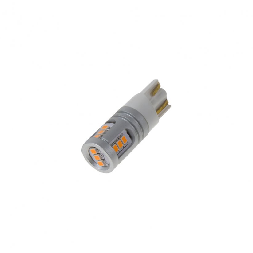 LED T10 orange, 12/24V, 15LED/1W SMD
