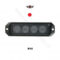 PREDATOR 4x3W LED, 12-24V, červený, R10