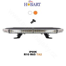 LED svetelná rampa 440mm, oranžovo-biela, 10-30V, ECE R65