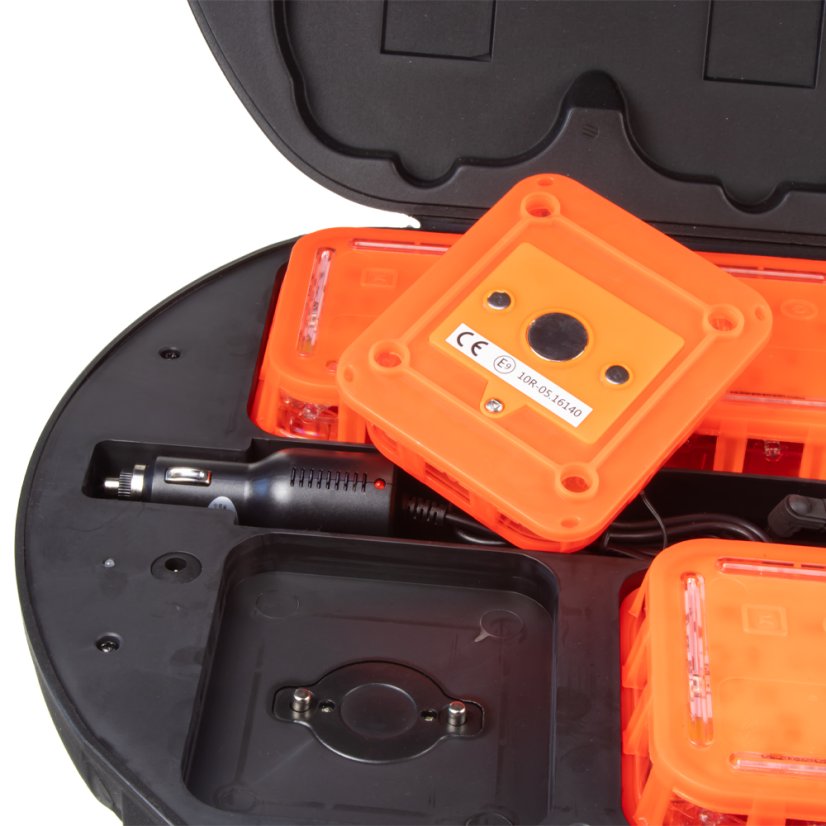 Intelligent LED warning light 16LED, set of 6