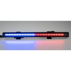 Gumové výstražné LED světlo vnější, modro-červené, 12/24V, 340mm