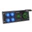Panel s 4x spínači + USB-C/USB-A + voltmetr, 12/24V